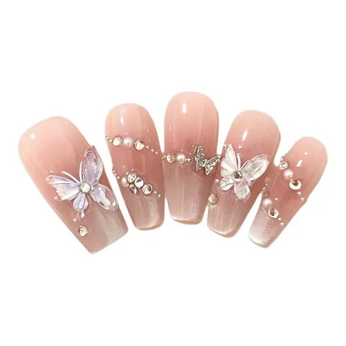 XNTX Ногтевой патч False Nail Трапециоидальный Мягкий Color Series Размытый Flashing