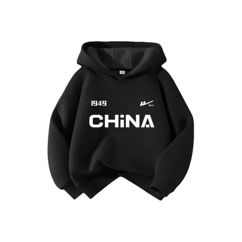 Воинский черный H Китай Логотип KIDS Свитшоты
