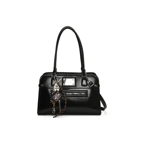 Morellybear ПУ (полиуретан) Сумка Стандартная Женская Черная Кофейная