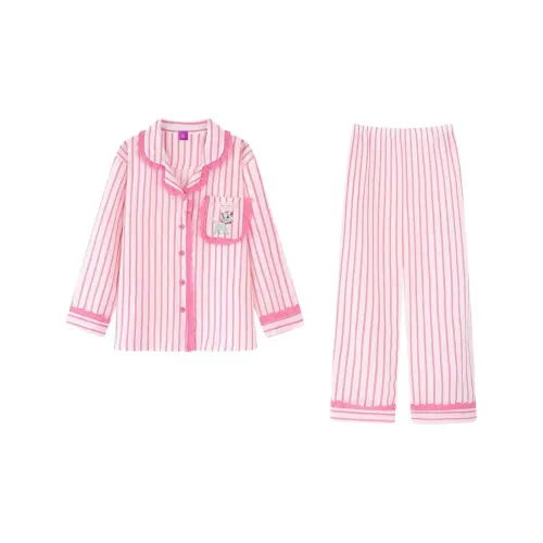 Disney Розовые Полосы Женские Пижамные Комплекты