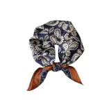 Пейсли - Темно-синий с Апельсином - Комбинированный