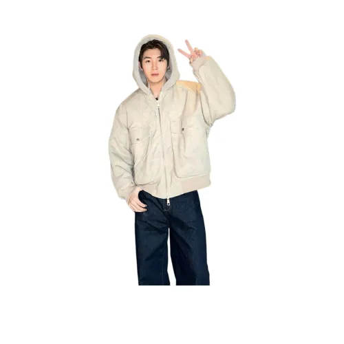 DIYAQI Хаки Унисекс Пуховики