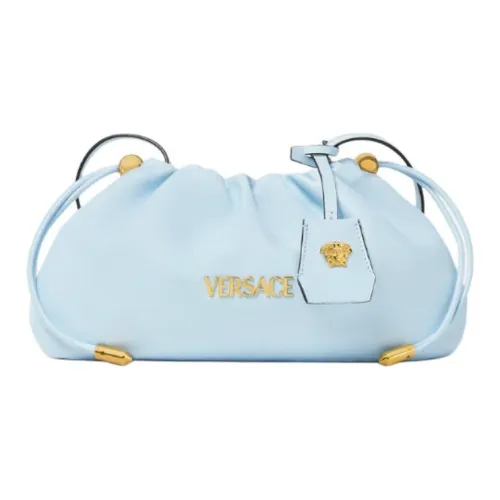 VERSACE Ярлык Lambskin Clutch Mini Women's Light Blue