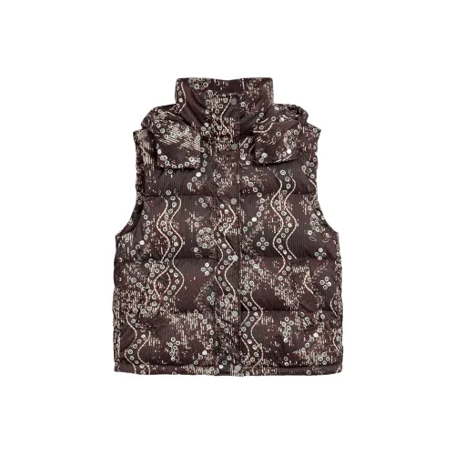 Desigual Коричневый с принтом Женские Пуховики