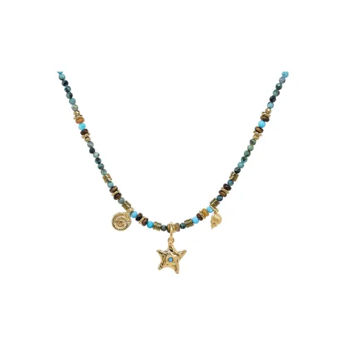 LAZY CIRCLES Ожерелья из латуни с покрытием 18K золота женские