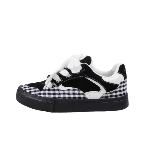 MINGKUANG Street Trendy Rising Stars POP Сладкий Cool Cookie Plaid Air Cushion Shoes