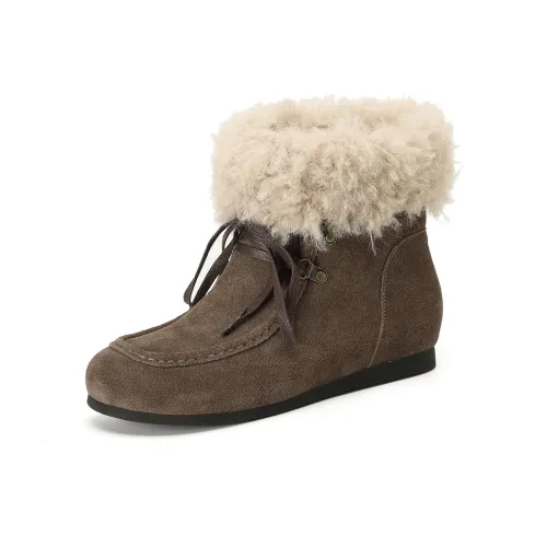 ZUOMILUO 14cm Сноубутсы Женские