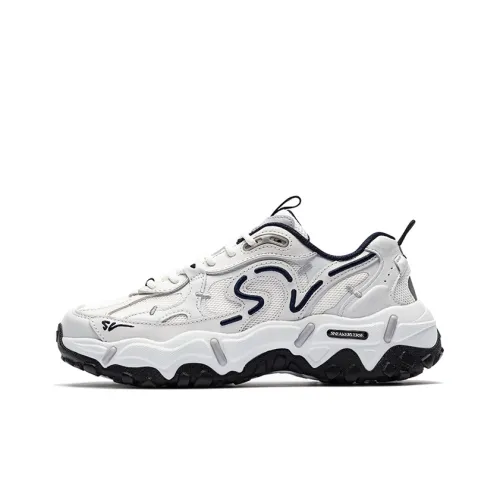 ANTA SNEAKERVERSE Устойчивый к истиранию Низкий Топ Кроссовки с увеличенной высотой Мужские Звезда и Луна Серый