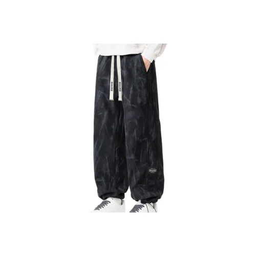 WUHA CREW Black Unisex Casual Pants