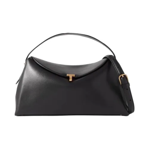 TOTEME T Lock Корова Кожа Одно Плечо Сумка Средний Женский Черный