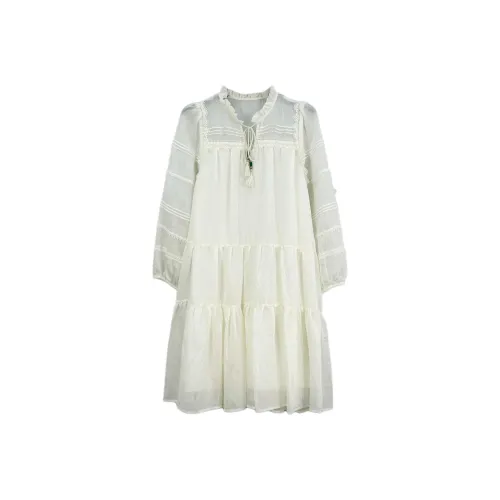 GZQJ Длинное платье с длинными рукавами женское