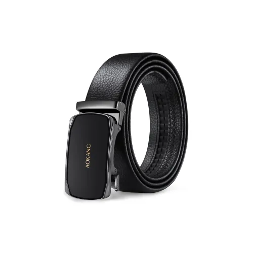 AOKANG Ремни из натуральной коровьей кожи мужские 3,5 см