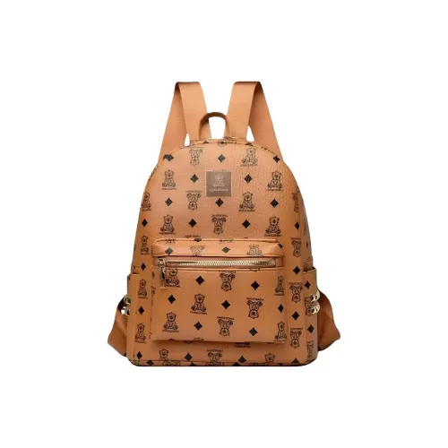 MOM'S HELPER ПУ (полиуретан) Рюкзак Стандартный Женский Коричневый Черный Белый Розовый