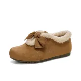 Camel Color Short Plush Flat Sole 1,3 см