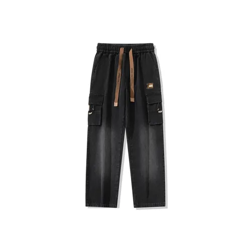 JEANSWEST Z Черный [С флисовой подкладкой] Унисекс Джинсы