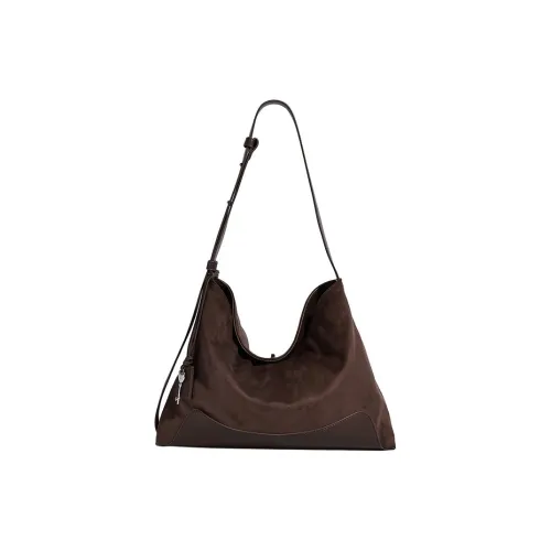 BONSAI STUDIO ПУ (полиуретан) Сумка через плечо Стандартная Женская Кофейного цвета