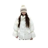 Экрю Хлопковый пуховик