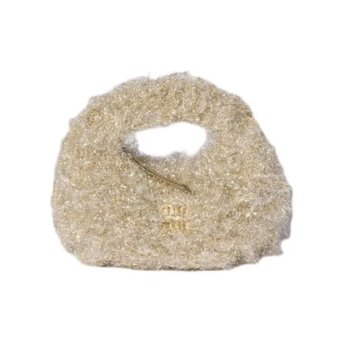 MIU MIU Wander series Ткань Сумка Мини Женская Золотая