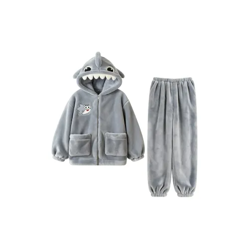 QIAOYUN Серый Мужской Пижамный Комплект