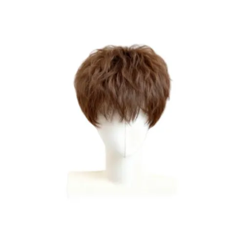 Mousse Na Leslie Короткие Парики для Мужчин FLUFFY Шерстяной Завиток Повседневный Высокий Объем Косплей Аниме