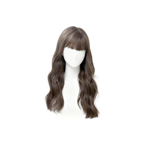 QIJIEHUANGHOU Раскованный Roll Парики Холодный Коричневый