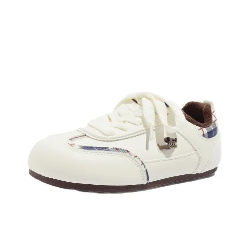 TLIT Детские Скейтбординги Низкий Топ Бежевый Клетчатый Унисекс