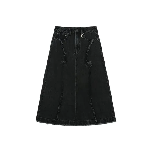 EVISU 2025 Fall Denim Long Skirt Women's