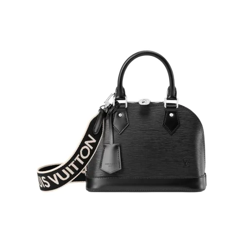 LOUIS VUITTON Alma BB Коровья кожа Сумка Маленькая Женская Черная