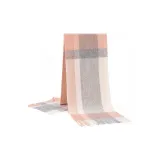 Серо-розовый плед