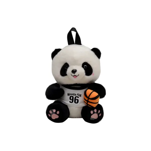 ORANGE BEAN Плюшевый рюкзак стандартный женский черный белый