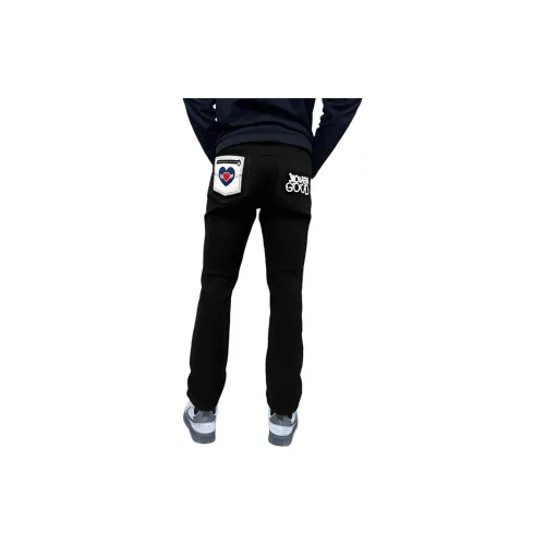 PWUE Черные Унисекс Джинсы