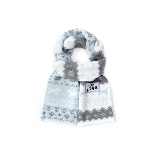 The Simpsons Полиэстеровые трикотажные шарфы Унисекс