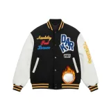 Чёрный хлопковый пуховик утолщённый