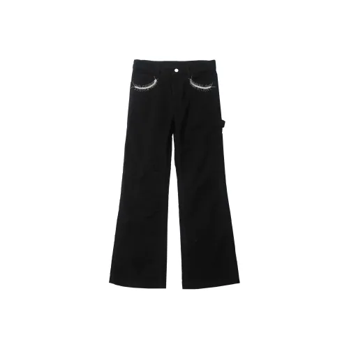 SONGAA DON Centipede Вышитый Молескин Колокольчатые Брюки Повседневные Мужские