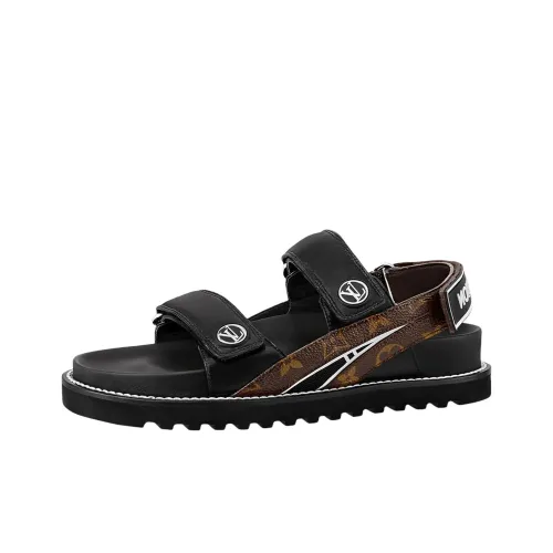 LOUIS VUITTON Paseo Comfort Пляжные сандалии Женские Черный