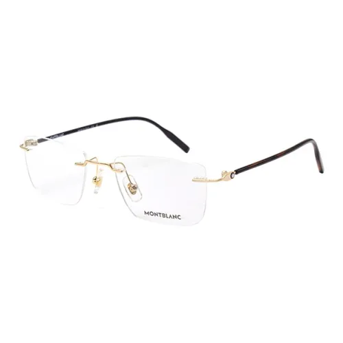 MONTBLANC Прямоугольные Очки с диоптриями Мужские Золотые