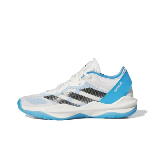 Adidas Adizero Select 2,0 Low Топ Баскетбольные кроссовки Унисекс Белый Синий