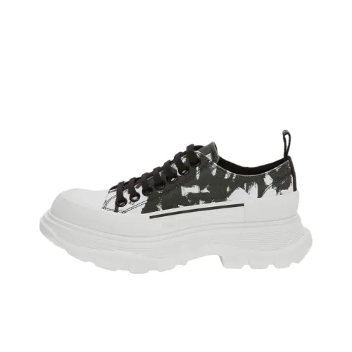 Alexander McQueen Tread Slick Low Топ Повседневная обувь Женская Черный Белый