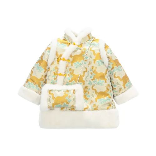 ABDT Процветание Тигр С флисовой подкладкой Хлопок Платье KIDS Топы