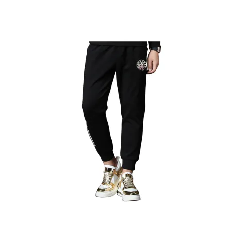 H 75 Черные Мужские Повседневные Штаны