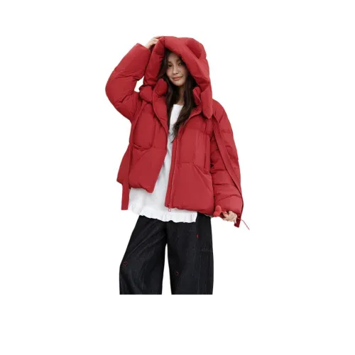 YICHEN Красный Женские пуховики