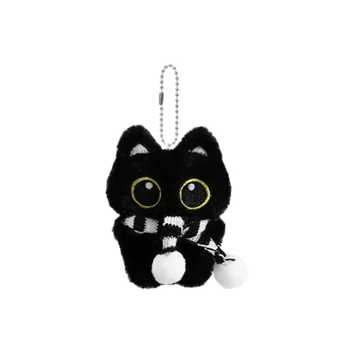 MENGO BIG Eyed Кошка Милый исцеляющий стиль Плюшевый Брелок 8 см Высокий