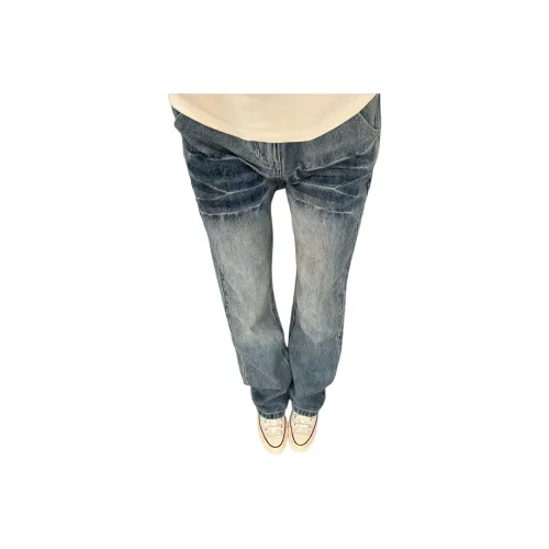 DUATOGE Ice Синий Полуэластичный Пояс Мужские Джинсы