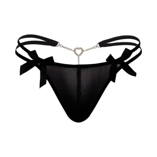 AIMENGYISI Черный Женские Стринг