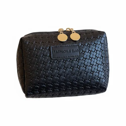 Вдохновленный Chanel Ткани вязаные Текстура Большая емкость Хорошо выглядит Путешествие Водонепроницаемый Косметичка для туалетных принадлежностей Нишевые Косметички