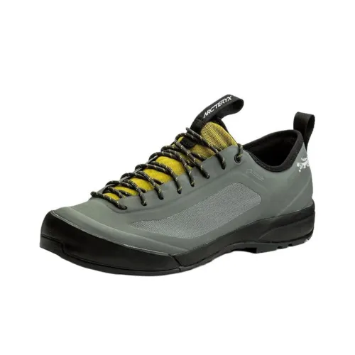 Arcteryx ACRUX SL Slip-resistant Abrasion-resistant Waterproof Low-top Hiking Shoes Men's Gray Green Арктерикс ACRUX SL Противоскользящий Устойчивый к износу Водонепроницаемый Низкий верх Походная обувь Мужская Серый Зеленый