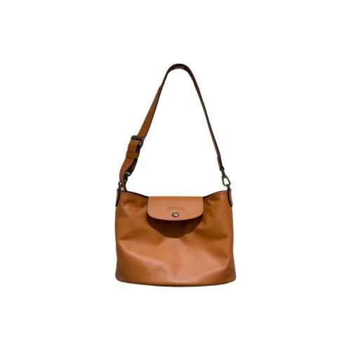 LONGCHAMP Le Pliage Xtra Коровья кожа Сумка на плечо Женская Апельсин