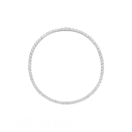 ICEGANG Белое золото с медным покрытием ожерелья унисекс