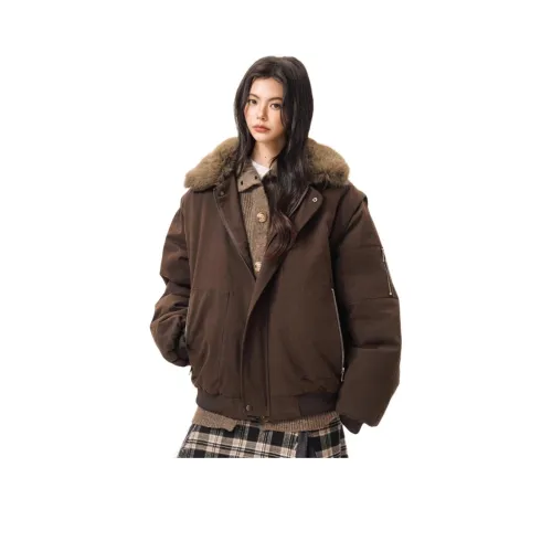 GENT LORE Коричневый Унисекс Пуховики