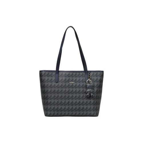 Teenmix ПВХ Сумка через плечо Большая Женская Темно-синяя